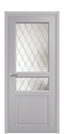 Дверь межкомнатная Stripe 4 Цвет Лиловый Покрытие Эмаль  Наличник L 50 Цена 44868