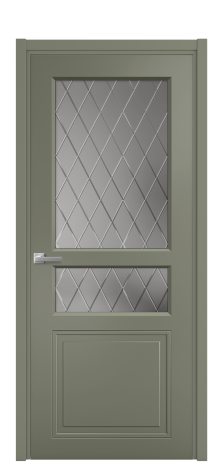 Дверь межкомнатная Stripe 4 Цвет Антрацит Покрытие Эмаль  Наличник L 50 Цена 44868