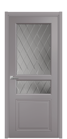 Дверь межкомнатная Stripe 4 Цвет Ирис Покрытие Эмаль  Наличник L 50 Цена 44113