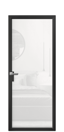 Дверь межкомнатная Frame 01 Цвет Черный Покрытие Алюминий  Наличник Скрытый короб Цена 61764