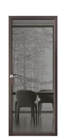 Дверь межкомнатная Frame 01 Цвет Антик Покрытие Алюминий  Наличник Скрытый короб Цена 86890