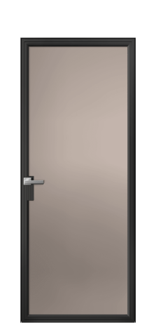 Дверь межкомнатная Frame 01 Цвет Черный Покрытие Алюминий  Наличник Скрытый короб Цена 83353
