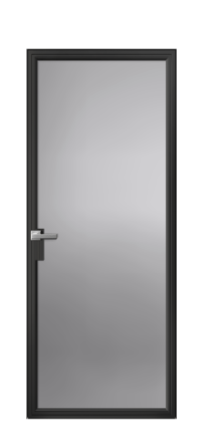 Дверь межкомнатная Frame 01 Цвет Черный Покрытие Алюминий  Наличник Скрытый короб Цена 83353