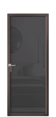 Дверь межкомнатная Frame 01 Цвет Антик Покрытие Алюминий  Наличник Скрытый короб Цена 74470