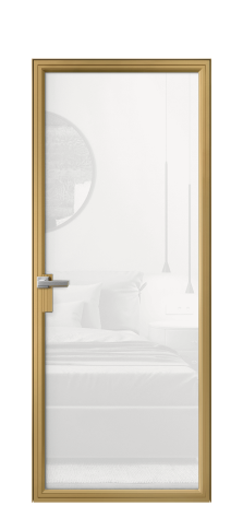 Дверь межкомнатная Frame 01 Цвет Латунь Покрытие Алюминий  Наличник Скрытый короб Цена 67624