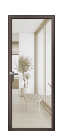 Дверь межкомнатная Frame 01 Цвет Антик Покрытие Алюминий  Наличник Скрытый короб Цена 59650