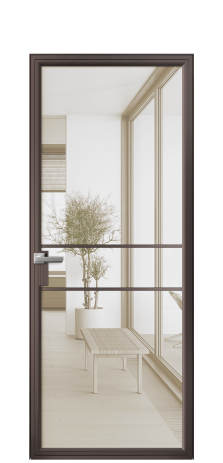 Дверь межкомнатная Frame 02 Цвет Антик Покрытие Алюминий  Наличник Скрытый короб Цена 64366
