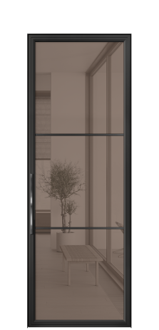 Дверь межкомнатная Фрейм 03 Цвет Черный Покрытие АЛЮМ АЛЮМИНИЙ Наличник  Скрытый короб Цена 83040