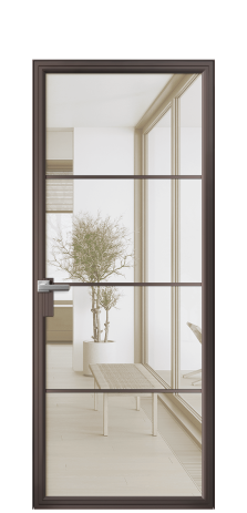 Дверь межкомнатная Frame 04 Цвет Антик Покрытие Алюминий  Наличник Скрытый короб Цена 65217