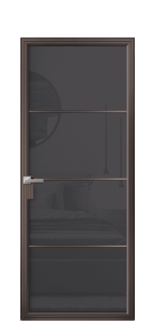 Дверь межкомнатная Frame 04 Цвет Антик Покрытие Алюминий  Наличник Скрытый короб Цена 78670