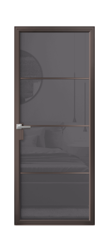 Дверь межкомнатная Фрейм 04 Цвет Антик Покрытие Алюминий  Наличник Скрытый короб Цена 79330