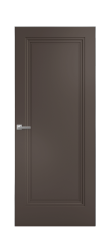 Дверь межкомнатная Step 01 Цвет Коричневый Покрытие Эмаль  Наличник Скрытый короб хром Цена 53768
