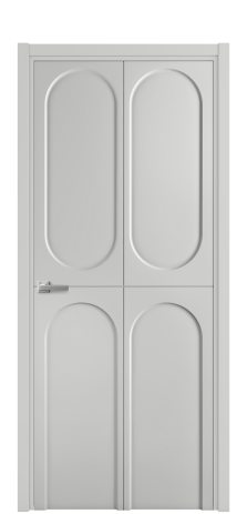 Дверь межкомнатная Anse 4 Цвет Телегрей Покрытие Эмаль  Наличник L 50 Цена 36974