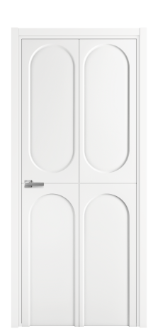 Дверь межкомнатная Anse 4 Цвет Белый Покрытие Эмаль  Наличник L 50 Цена 44865