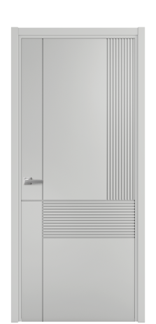 Дверь межкомнатная Mezzo 13 Цвет Гриджио Покрытие Эмаль  Наличник L 50 Цена 43818