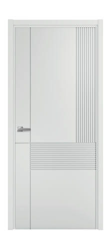 Дверь межкомнатная Mezzo 13 Цвет Зеленый Покрытие Эмаль  Наличник L 50 Цена 43818