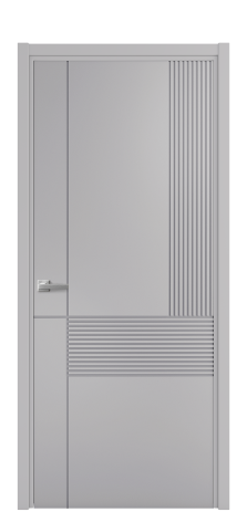 Дверь межкомнатная Mezzo 13 Цвет Лиловый Покрытие Эмаль  Наличник L 50 Цена 43818