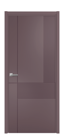 Дверь межкомнатная Меццо 13 Цвет Лиловый Покрытие Эмаль  Наличник L 50 Цена 43818