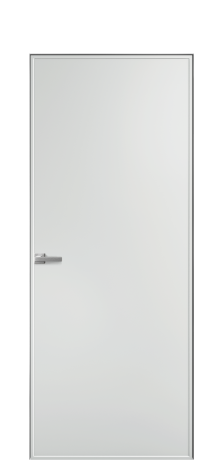 Дверь межкомнатная Line 1 Цвет Облачный Покрытие Эмаль  Наличник Скрытый короб хром Цена 66610