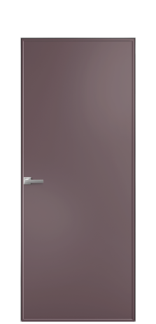 Дверь межкомнатная Line 1 Цвет Лиловый Покрытие Эмаль  Наличник Скрытый короб хром Цена 68303