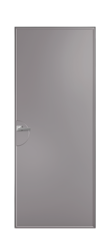 Дверь межкомнатная Line 2 Цвет Ирис Покрытие Эмаль  Наличник Скрытый короб хром Цена 66610