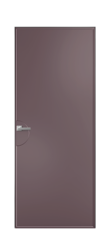 Дверь межкомнатная Line 2 Цвет Лиловый Покрытие Эмаль  Наличник Скрытый короб хром Цена 68303