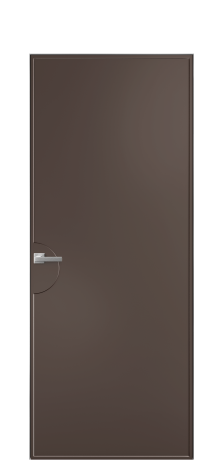 Дверь межкомнатная Line 2 Цвет Коричневый Покрытие Эмаль  Наличник Скрытый короб хром Цена 68303