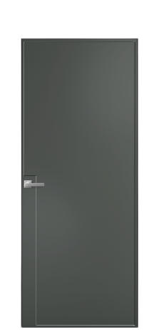 Дверь межкомнатная Line 4 Цвет Пихтовый Покрытие Эмаль  Наличник Скрытый короб хром Цена 68303