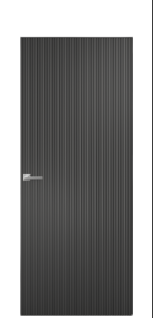 Дверь межкомнатная Breeze 1 Цвет Антрацит Покрытие Эмаль  Наличник Скрытый короб хром Цена 77753