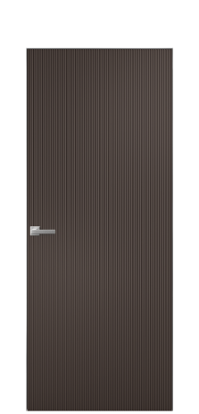 Дверь межкомнатная Бриз 1 Цвет Коричневый Покрытие Эмаль  Наличник Скрытый короб хром Цена 60593