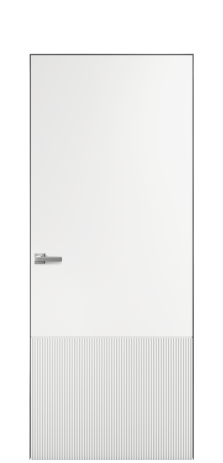 Дверь межкомнатная Breeze 2 Цвет Белый Покрытие Эмаль  Наличник Скрытый короб хром Цена 75610