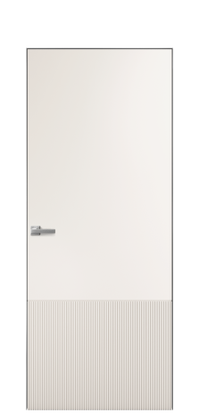 Дверь межкомнатная Breeze 2 Цвет Молочный Покрытие Эмаль  Наличник Скрытый короб хром Цена 75610