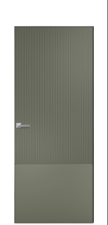 Дверь межкомнатная Breeze 3 Цвет Зеленый Покрытие Эмаль  Наличник Скрытый короб хром Цена 77753