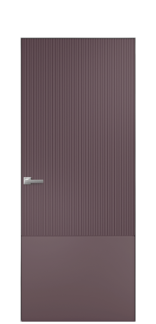 Дверь межкомнатная Breeze 3 Цвет Лиловый Покрытие Эмаль  Наличник Скрытый короб хром Цена 77753