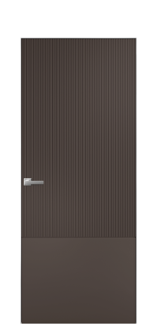 Дверь межкомнатная Breeze 3 Цвет Коричневый Покрытие Эмаль  Наличник Скрытый короб хром Цена 77753