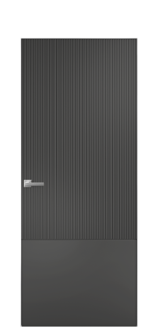 Дверь межкомнатная Breeze 3 Цвет Антрацит Покрытие Эмаль  Наличник Скрытый короб хром Цена 77753