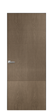 Дверь межкомнатная Breeze 3 Цвет Дуб Мускат Покрытие Шпон натуральный  Наличник Скрытый короб хром Цена 79510