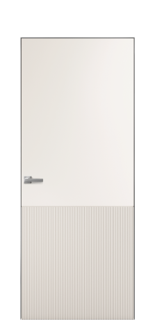 Дверь межкомнатная Breeze 4 Цвет Молочный Покрытие Эмаль  Наличник Скрытый короб хром Цена 75610