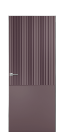 Дверь межкомнатная Бриз 5 Цвет Лиловый Покрытие Эмаль  Наличник Скрытый короб хром Цена 60593