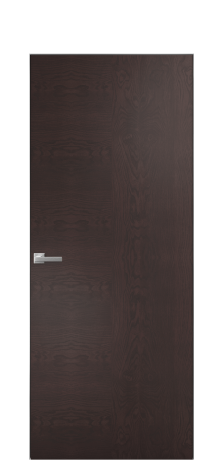 Дверь межкомнатная Unit 09 Цвет Мореный Дуб Покрытие Шпон натуральный  Наличник Скрытый короб хром Цена 69010