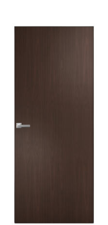Дверь межкомнатная Порте 39-00 в шпоне Цвет Каштановый Орех Покрытие Шпон натуральный вертикаль Наличник Скрытый короб хром Цена 45350