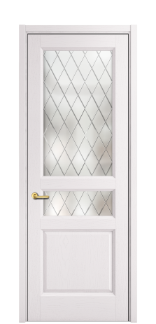 Дверь межкомнатная Неоклассик 4 Цвет Ясень Крем Покрытие Шпон крашеный  Наличник L 50 Цена 48325