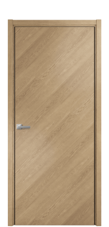 Дверь межкомнатная Порте 39-00 Цвет Дуб Светлый Покрытие Шпон натуральный диагональ Наличник L 50 Цена 51238