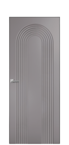 Дверь межкомнатная Меццо 15 Цвет Ирис Покрытие Эмаль  Наличник Скрытый короб хром Цена 42450