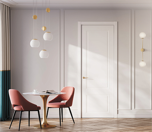 Двери в белом